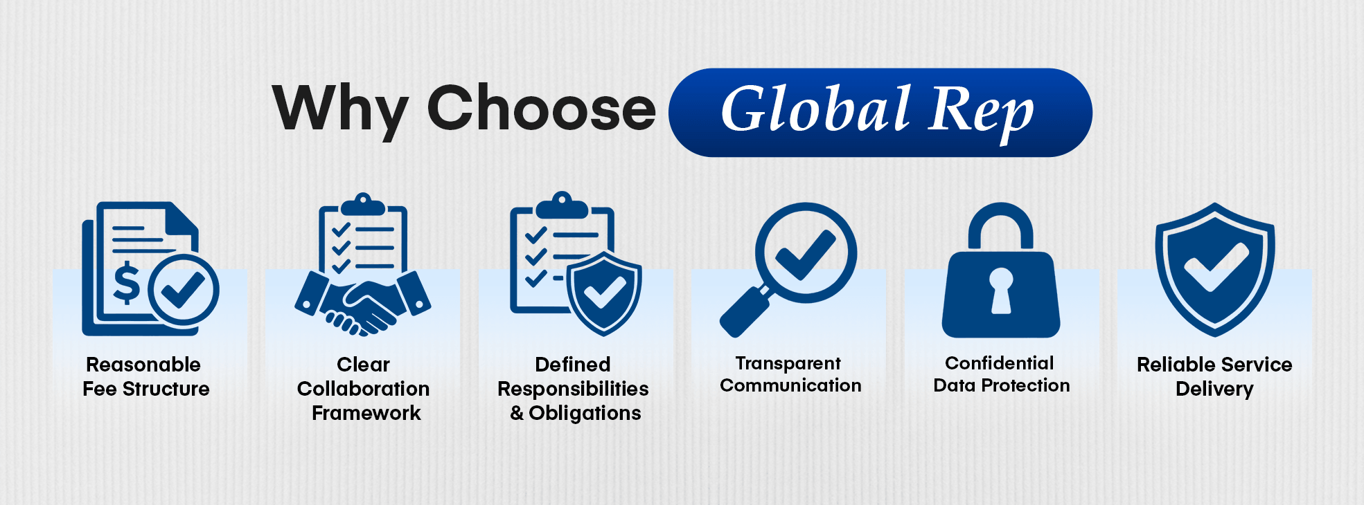 The reasons to choose glabal rep as your independent local authorized representative